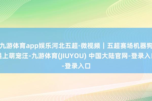 九游体育app娱乐河北五超·微视频｜五超赛场机器狗遇上萌宠汪-九游体育(JIUYOU) 中国大陆官网-登录入口